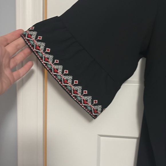 Women’s embroidered black Top size: 2XL - Picture 3 of 5